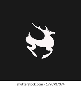 Hirschsymbol - Vektorgrafik-Design