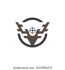 Deer Target logo, simple and modern. Suitable for any business.