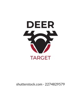 Deer Target logo, simple and modern. Suitable for any business.