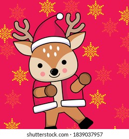 A deer that has become an icon for Christmas celebrations