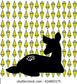 deer triangle background 