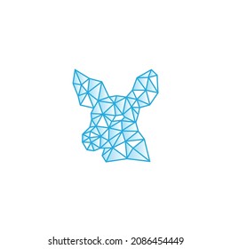 Deer triangle logo brand illustration.