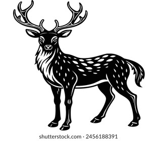  Deer typically have a slender body with long legs, adapted for swift movement. They are characterized by their large eyes, which provide them with excellent vision, and their sensitive ears.