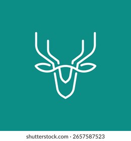deer vector abstract modern logo