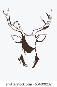 Deer vector art