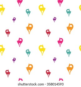 Deer vector art background design for fabric and decor. Seamless pattern