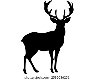 Deer Vector Design: Creating Intricate, Stunning Vector Illustrations of Deer that Capture Grace, Elegance, and Nature’s Beauty, Perfect for Logos, Branding, and Artistic Projects.