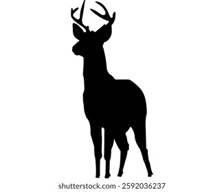 Deer Vector Design: Creating Intricate, Stunning Vector Illustrations of Deer that Capture Grace, Elegance, and Nature’s Beauty, Perfect for Logos, Branding, and Artistic Projects.