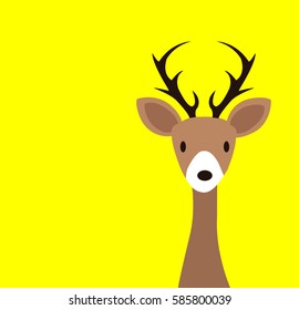 deer vector design for kid print