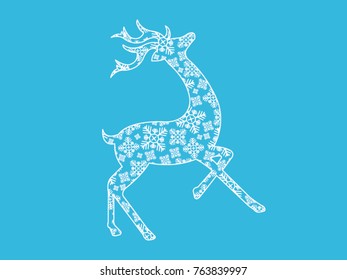 deer vector drawing