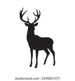 Deer vector eps isolated on white background,
