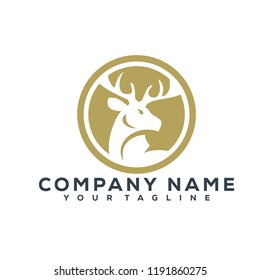 Deer Vector Graphic Template Download Modern