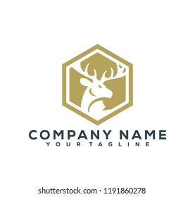 Deer Vector Graphic Template Download Modern
