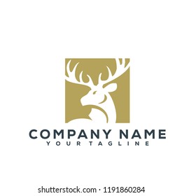 Deer Vector Graphic Template Download Modern