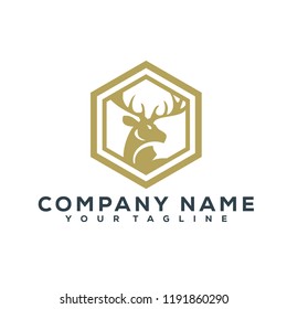 Deer Vector Graphic Template Download Modern