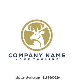 Deer Vector Graphic Template Download Modern