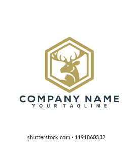 Deer Vector Graphic Template Download Modern