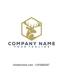 Deer Vector Graphic Template Download Modern
