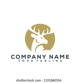 Deer Vector Graphic Template Download Modern