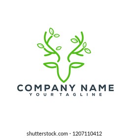 Deer Vector Graphic Template Download Modern