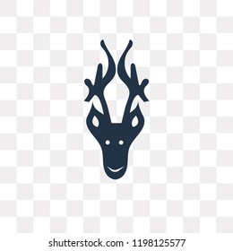 Deer vector icon isolated on transparent background, Deer transparency concept can be used web and mobile