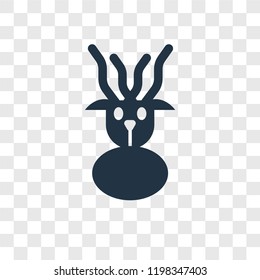 Deer vector icon isolated on transparent background, Deer transparency logo concept