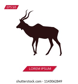 deer vector icon symbol