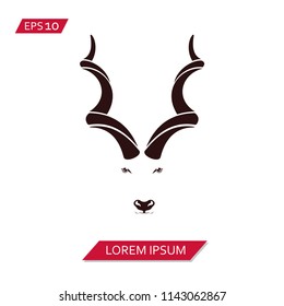 deer vector icon symbol