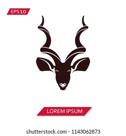 deer vector icon symbol