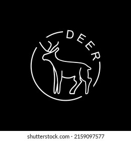 Icono vectorial de ciervo. Ilustración de la vida silvestre. Signo de animal salvaje.