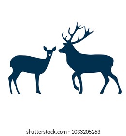 Deer vector illustration.