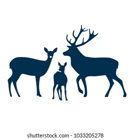 Deer vector illustration. 