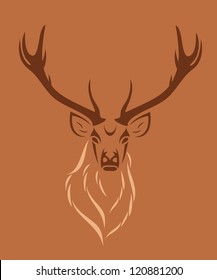 Deer - vector illustration