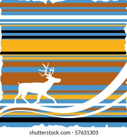Deer. Vector illustration