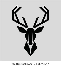 Deer Vektorillustration - VEKTORGRAFIK, Buck Deer Logo