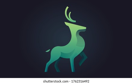 Deer Vector Illustration. EPS 10.