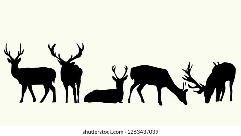 deer vector illustration eps 10