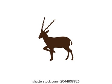 HirschVektorgrafik-Symbol einzeln