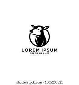 Deer vector illustration logo design template icon