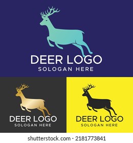 Hirsche, Vektorgrafik - Vorlage für das Deer-Logo