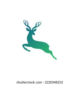 Deer vector illustration, Modern Deer Logo Template