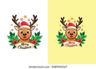 Deer Vector Illustration t-shir Art