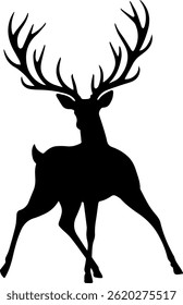 Deer Vector Illustration In white Background