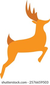  A deer vector image which can represent elegance,grace and a connection to nature.This versatile artwork is commonly used in logos and decorative projects.