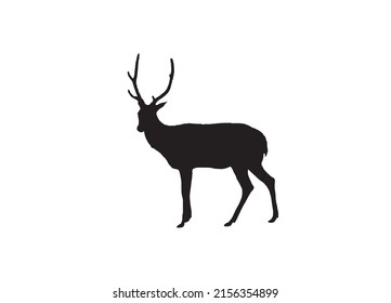 Deer vector image.Deer Silhouette Vector.Deer Silhouette Vector Free Vector and PNGAnimal Silhouette Deer.eps