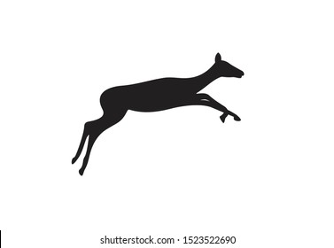 Deer vector logo design animal 