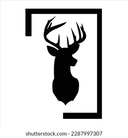 deer vector logo design animals arts