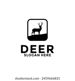 Deer Vector logo design template, Deer logo icon