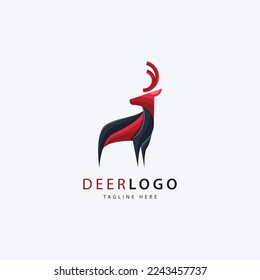 logotipo de vectores de venado, plantilla de logotipo de inspiración.