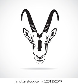 Deer, vector, is picture single on white background